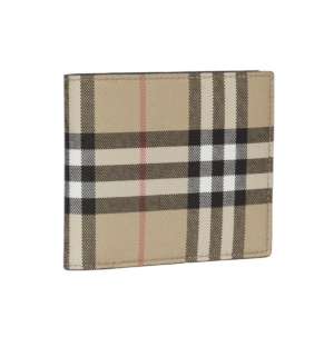 Vi Burberry Vintage Check Bifold 'Beige' 80579541