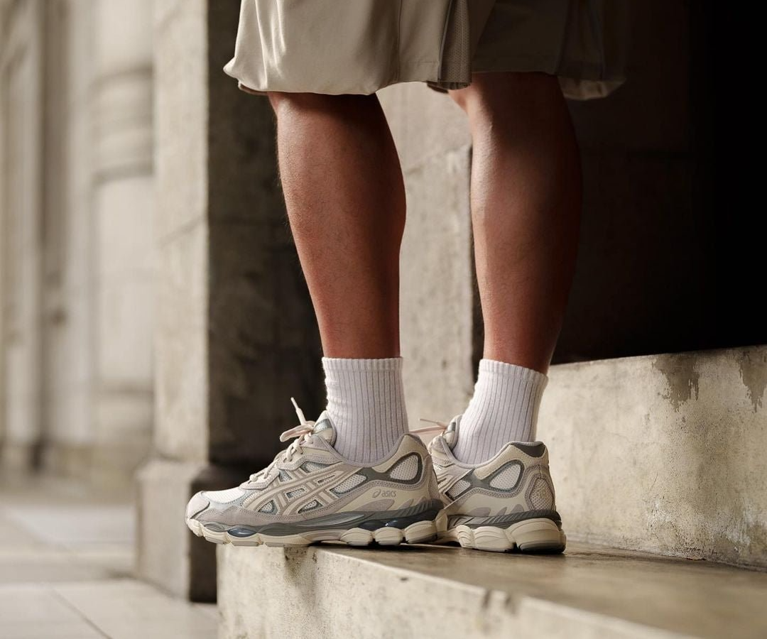 Alternative view of Giày Asics Gel NYC 'Cream Oyster Grey' 1201A789-103