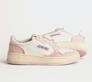 Giay Autry Medalist Low Leather Canvas 'Pink White' AULW-CB05