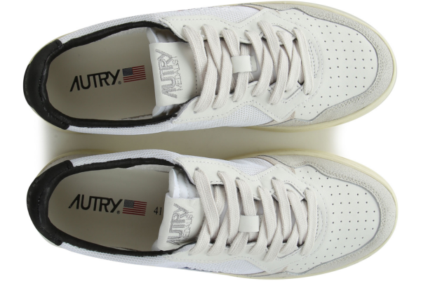 Giay Autry Medalist Low Leather 'White Black' AULM-CN02