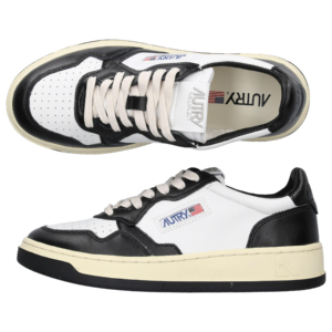 Giay Autry Medalist Low Leather 'Black White' AULW-WB01