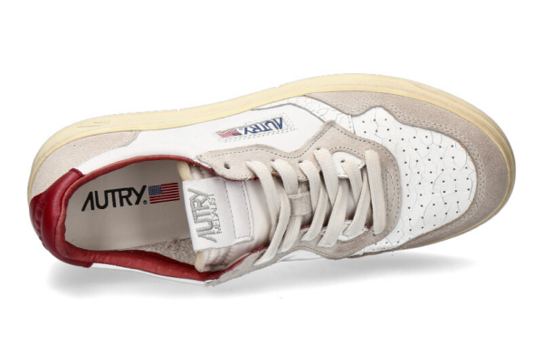 Giay Autry Medalist Low 'White Bordeaux' AULM-NC09