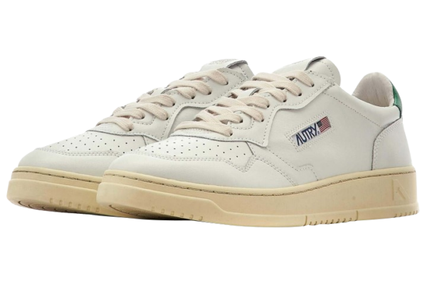 Giay Autry Medalist Low Leather 'White Green' AULM-LL20
