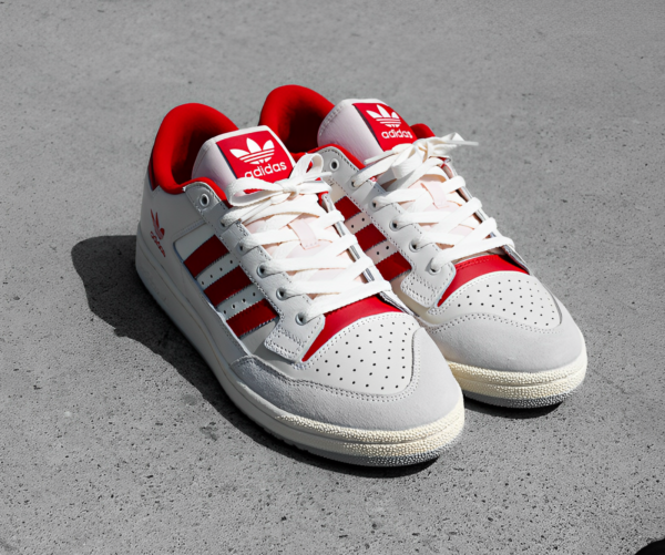 Giay Adidas Centennial 85 Low 'White Scarlet' HQ6278