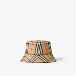 Mu Burberry Vintage Check Cotton Blend Bucket 'Beige' 80269271