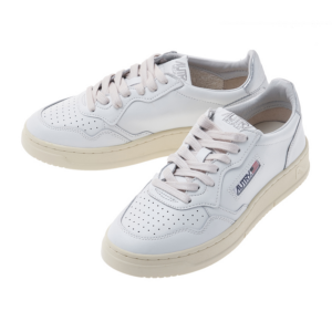 Giay Autry Medalist Low Leather 'White Silver' AULM-LL05