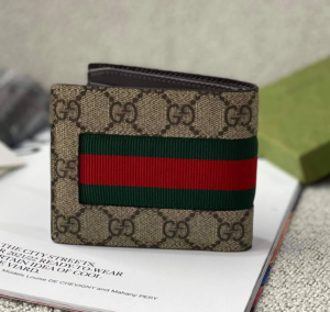 Vi Gucci GG Web Wallet 'Beige Ebony' 408827-KLQCN-8461