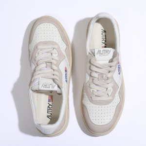 Giay Autry Medalist Low Leather Suede 'White' AULM-LD01