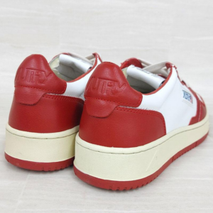 Giay Autry Medalist Low Leather 'Red White' AULM-WB02