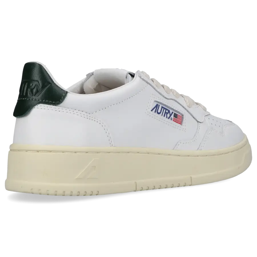 Giay Autry Medalist Low Leather 'White Green' AULW-LL47
