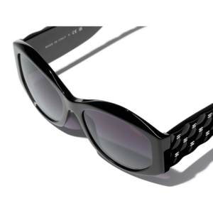 Kinh Channel Oval Sunglasses 'Grey' A71515-X01081-S6016