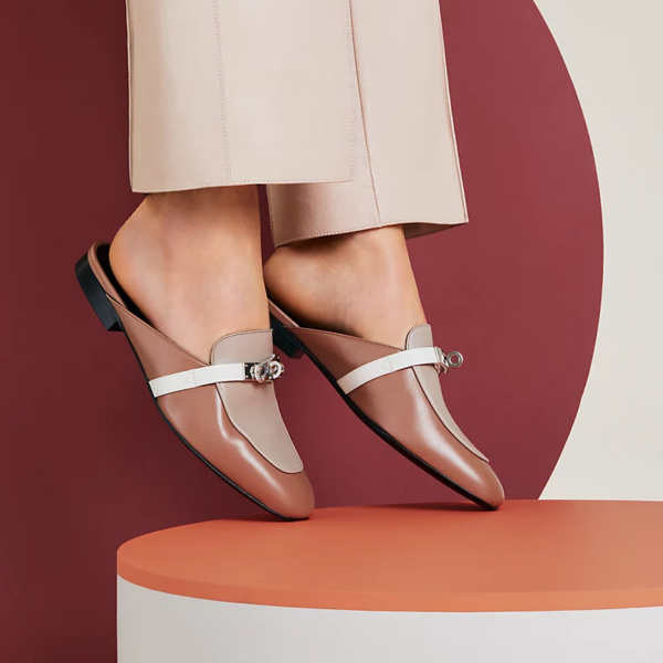 Giay Hermes Oz Mule 'Rose Perle' H232120ZvVE370