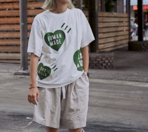 Ao Human Made Big Heart T-Shirt 'Green'