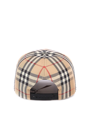Mu Burberry Checked Baseball 'Beige' 8037789