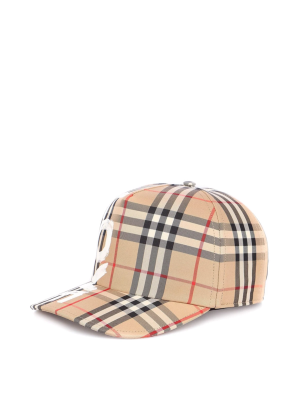Mu Burberry Checked Baseball 'Beige' 8037789