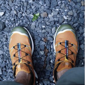 Giay Salomon x And Wander XT-6 'Golden Oak' L47083200