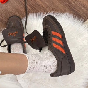 Giay Adidas Handball Spezial 'Brown Collegiate Orange' HP6694