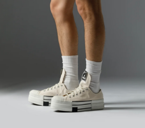 Giay Converse Rick Owens x Drkshdw Dbl Drkstar Chuck 70 Low 'Natural Ivory' A04955C