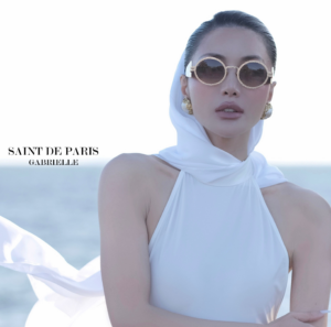 Kinh Saint De Paris Gabrielle Sunglasses 'Black Gold'