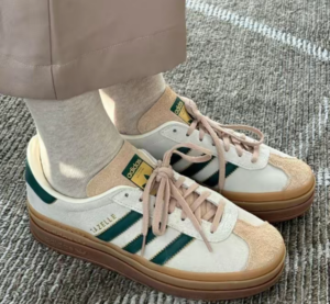 Giay Adidas Gazelle Bold 'Cream Green' ID7056