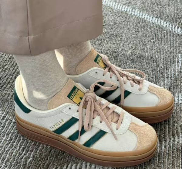 Giay Adidas Gazelle Bold 'Cream Green' ID7056