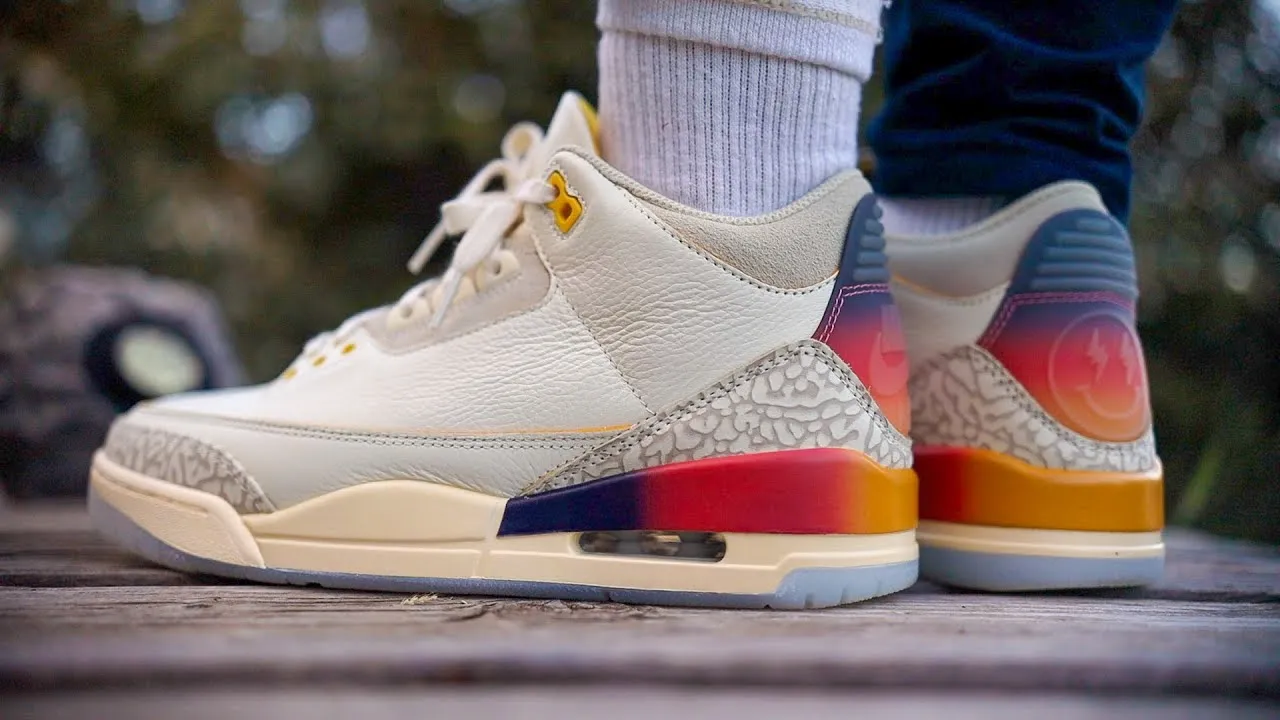 J Balvin x Jordan 3 "Sunset": Kết hợp màu sắc vô cùng độc đáo Hinh anh 2: J Balvin x Jordan 3 "Sunset": Ket hop mau sac vo cung doc dao