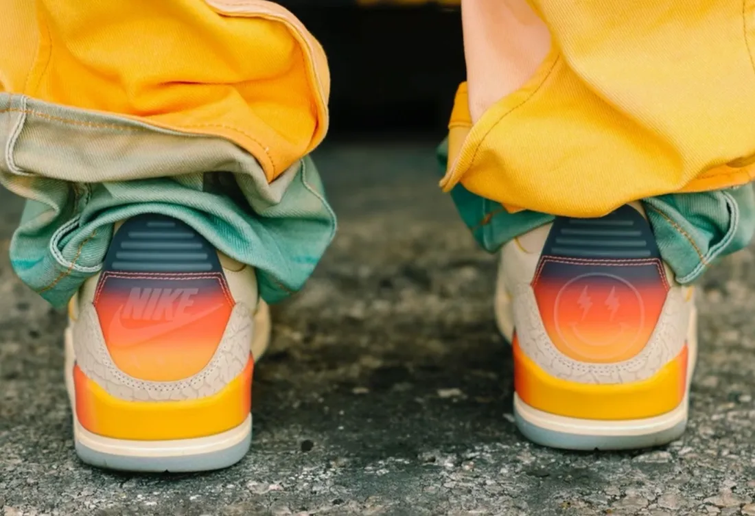 J Balvin x Jordan 3 "Sunset": Kết hợp màu sắc vô cùng độc đáo Hinh anh 5: J Balvin x Jordan 3 "Sunset": Ket hop mau sac vo cung doc dao