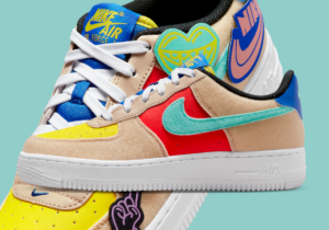 Giay Nike Air Force 1 Low GS 'Multi-Color Velcro' FN7818-100