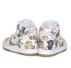 Giay Nike Supreme x Dunk High SB 'Rammellzee' FD8779-100