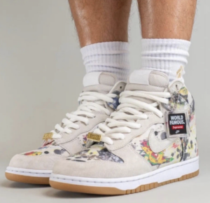 Giay Nike Supreme x Dunk High SB 'Rammellzee' FD8779-100
