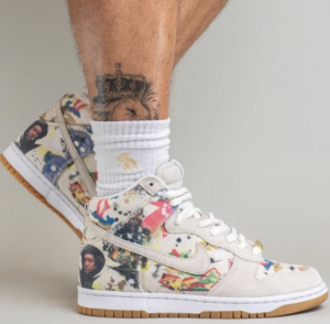 Giay Nike Supreme x Dunk High SB 'Rammellzee' FD8779-100