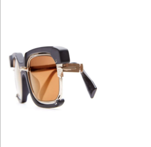 Kinh Kuboraum H91 Sunglasses 'Black Matte Rose Gold'