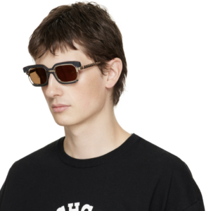 Kinh Kuboraum H91 Sunglasses 'Black Matte Rose Gold'