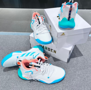 Giay Adidas Harden Stepback 3 'White Aqua' GW4215