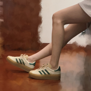 Giay Adidas Gazelle Bold 'Cream Green' ID7056
