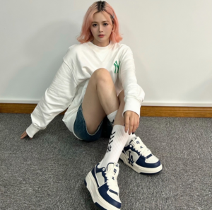 Giay MLB Chunky Liner NY Met 'Blue' 3ASXCLS3N-09NYS