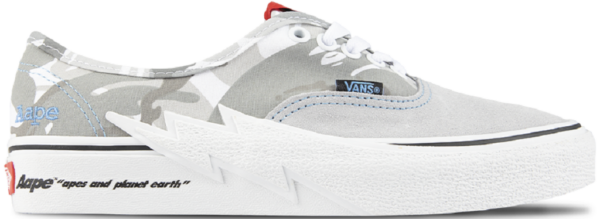 Giay Vans x AAPE Authentic Bolt 'Gray' VN000BWCY311