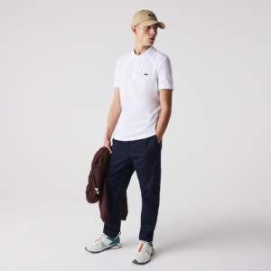 Ao Lacoste Slim Fit Polo In Petit Pique 'White' PH4012-11-001