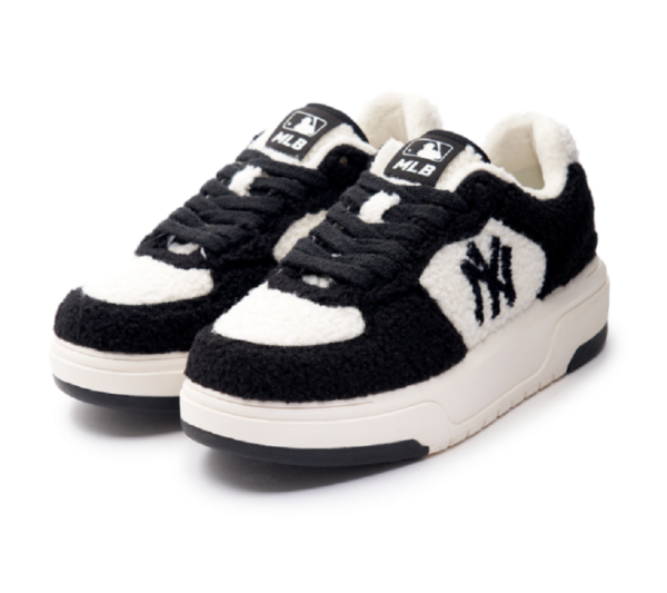 Giay MLB Chunky Liner FLeece 'White Black' 3ASXCLF36-50BKS