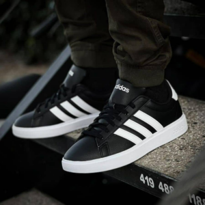 Giay Adidas Grand Court 2.0 'Black White' GW9196