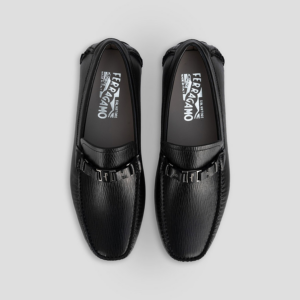 Giay Salvatore Ferragamo Mocasin Buckle 'Black' 709326