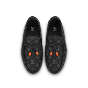 Giay Louis Vuitton LV Driver Mocassin 'Black' 1AAF3E