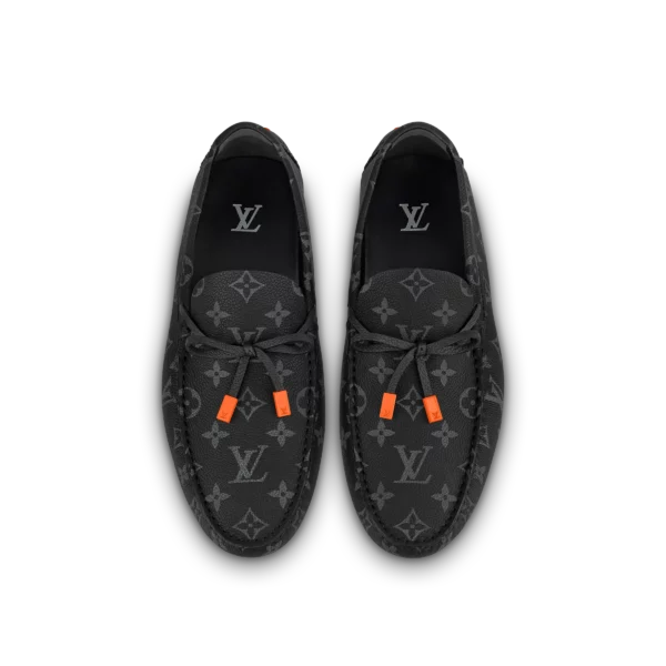 Giay Louis Vuitton LV Driver Mocassin 'Black' 1AAF3E