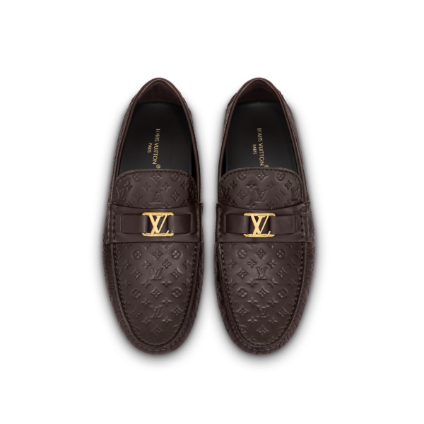 Giay Louis Vuitton Hockenheim Moccasin 'Brown' 1ABM61