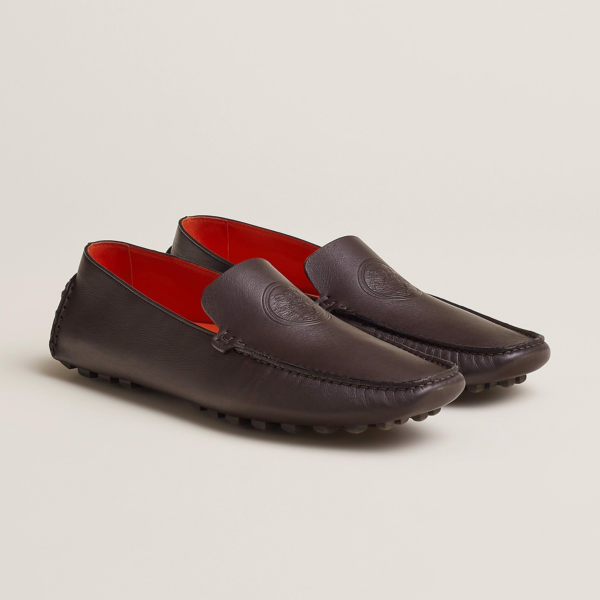 Giay Hermes Gustave Loafer 'Marron Ebene' H231967ZHME400