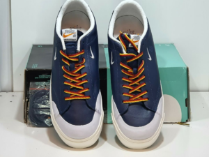 Giay Nike SB Blazer Low XT 'Quartersnacks Navy' AQ3499-411