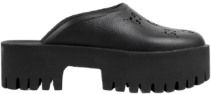 Dep Gucci Platform Perforated G 'Black' 663577-JFB00-1000