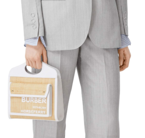 Tui Burberry Mini Two-tone Canvas Pocket Bag 'Natural' 8030256