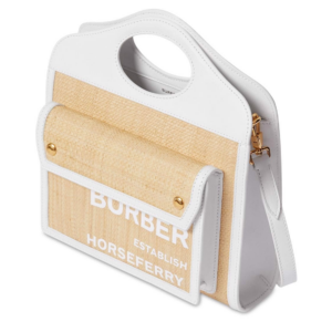 Tui Burberry Mini Two-tone Canvas Pocket Bag 'Natural' 8030256