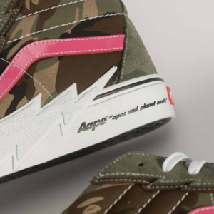 Giay Vans x AAPE Sk8-Hi 'Bolt Khaki' VN0A5JIVCMA1